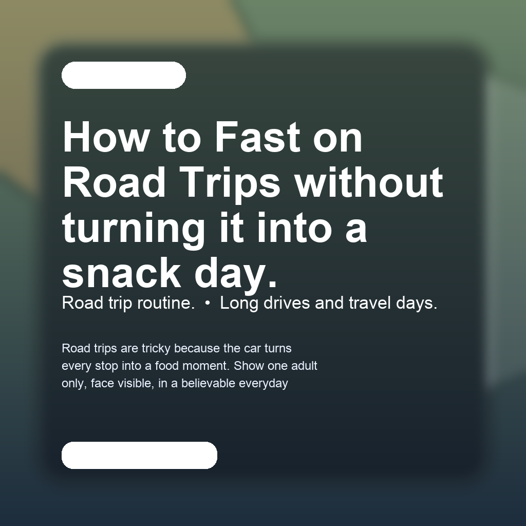 FastMinder fasting timer and a water bottle for road trips