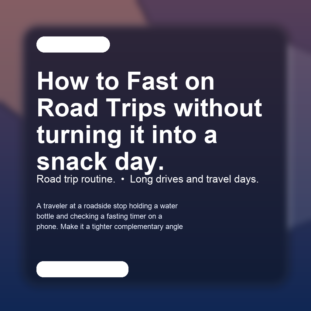 Close-up scene for road trips with a phone and a water bottle