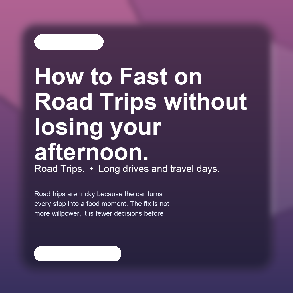 FastMinder fasting timer and a water bottle for road trips
