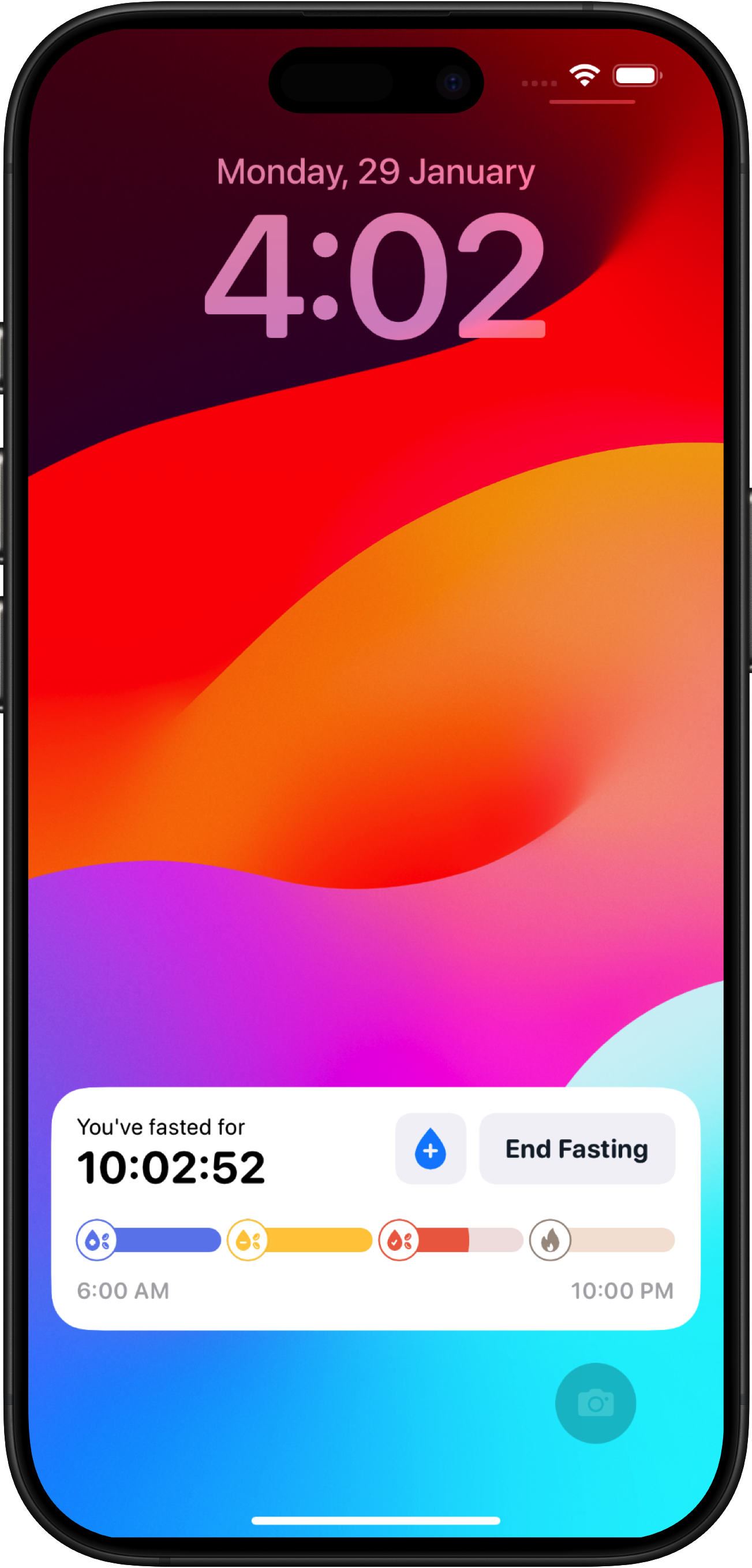 FastMinder lock screen widget